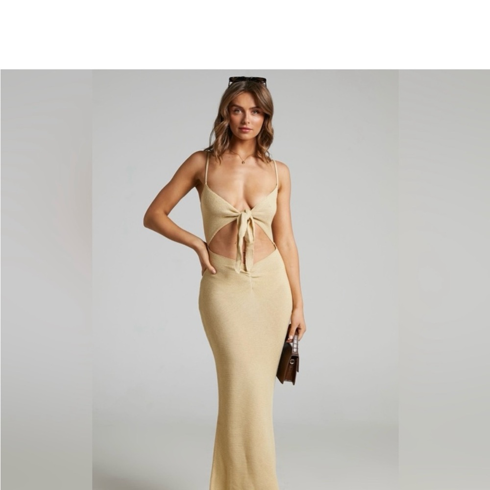 WeWoreWhat Crochet Knit Maxi Dress
